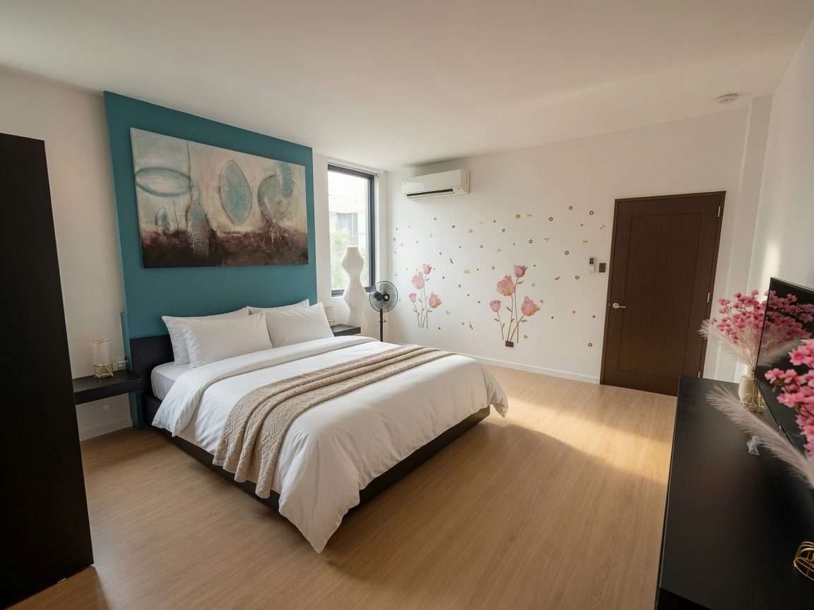 Room 9 at Caipirinha Villa, an 11-bedroom private villa in Diniwid, Boracay